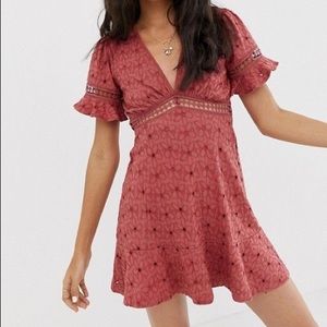 NWOT Asos Design Eyelet Dress